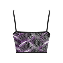 Load image into Gallery viewer, TRP Twisted Patterns 04: Weaved Metal Waves 01-01 Designer Spaghetti Strap Crop Top