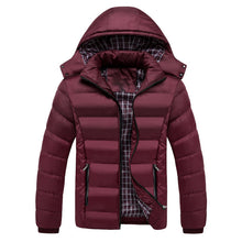 Load image into Gallery viewer, Solid Color Male Puffer Jacket (4 colors)