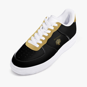 Yahuah-Tree of Life 01 Elect Low Top Leather Unisex Sneakers (White)