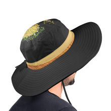 Load image into Gallery viewer, Yahuah-Tree of Life 03-01 Designer Wide Brim Bucket Hat with Drawstring