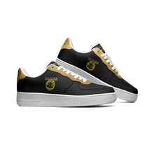 Load image into Gallery viewer, A-Team 01 Gold Low Top PU Leather Unisex Sneakers (White)
