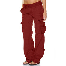 Load image into Gallery viewer, Retro French Mid Waist Loose Lady Cargo Pants (5 colors)