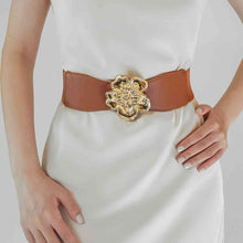 Load image into Gallery viewer, Flower Alloy Buckle Elastic Belt