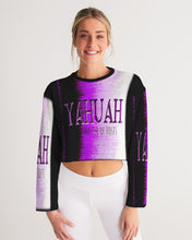 Load image into Gallery viewer, Yahuah-Master of Hosts 01-02 Designer Drop Shoulder Cropped Sweatshirt