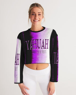 Yahuah-Master of Hosts 01-02 Designer Drop Shoulder Cropped Sweatshirt