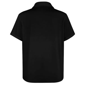Yahuah-Tree of Life 01 Royal Men's Designer Short Sleeve Dress Shirt with Chest Pocket