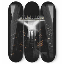Load image into Gallery viewer, Yahuah Lighthouses 01-01 Three Piece Skateboard Wall Art