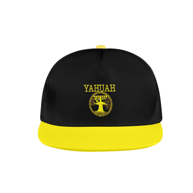 Yahuah-Tree of Life 02-01 Designer Flat Brim Baseball Cap