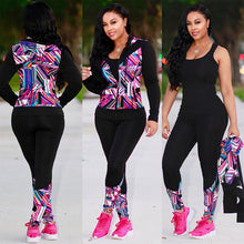 Load image into Gallery viewer, Streetwear Vogue Hooded Tracksuit