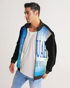 Yahuah-Master of Hosts 01-01 Men's Designer Stripe Sleeve Track Jacket