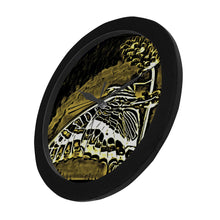Load image into Gallery viewer, Insect Models: Beautiful Butterflies 02-02 Black Wall Clock