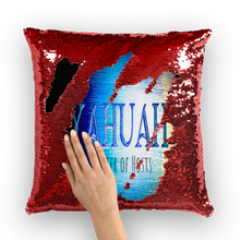 Load image into Gallery viewer, Yahuah-Master of Hosts 01-01 Designer Sequin Cushion Cover (5 colors)