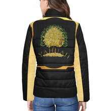 Load image into Gallery viewer, Yahuah-Tree of Life 03-01 Ladies Designer Stand Collar Puffer Jacket