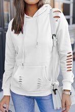 Load image into Gallery viewer, Cutout Drop Shoulder Pullover Hoodie (4 colors)