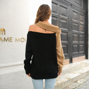 Off Shoulder Knitted Sweater