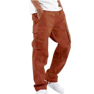 Drawstring Cuff Male Cargo Pants