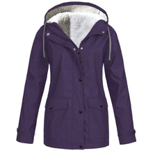 Load image into Gallery viewer, Ladies Plush Lined Rain Jacket (12 colors)