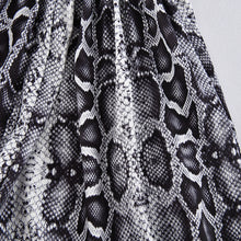 Load image into Gallery viewer, Snake Print High Waist Ruffle Shorts (Black/Khaki)