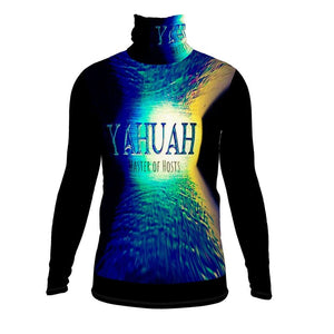Yahuah-Master of Hosts 02-01 Men's Designer Slim Fit Turtleneck Sweatshirt