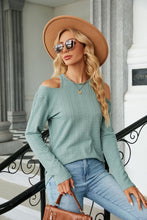 Load image into Gallery viewer, Open Shoulder Long Sleeve Blouse (7 colors)