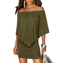 Load image into Gallery viewer, Off Shoulder Mini Dress