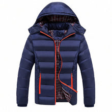 Load image into Gallery viewer, Solid Color Male Puffer Jacket (4 colors)