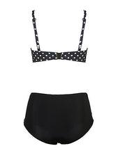 Load image into Gallery viewer, Polka Dot Split Plus Size Swimsuit