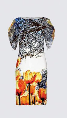 Floral Embosses: Tulip Daydream 01 Designer Michelle Dress II