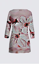 Load image into Gallery viewer, Floral Embosses: Pictorial Cherry Blossoms 01-03 Designer Patti Tunic II