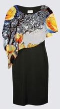 Load image into Gallery viewer, Floral Embosses: Tulip Daydream 01 Designer Joni Cape Dress