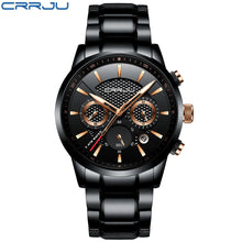 Load image into Gallery viewer, CRRJU 30m Waterproof Mens Chronograph Watch