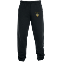 Load image into Gallery viewer, Yahuah-Tree of Life 01 Men&#39;s Designer Joggers with Pockets (Black/True Navy)