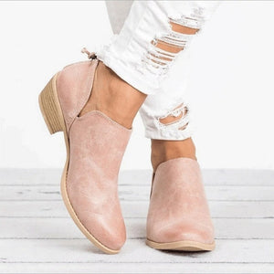 Slip On Casual Ankle Boots