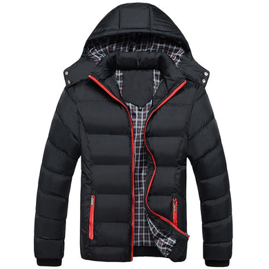 Solid Color Male Puffer Jacket (4 colors)