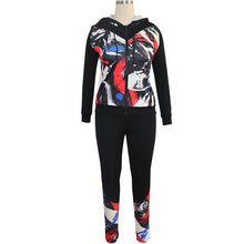 Load image into Gallery viewer, Streetwear Vogue Hooded Tracksuit