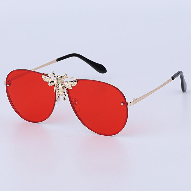 Classic Little Bee Gradient Retro UV400 Lady Sunglasses