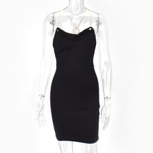 Load image into Gallery viewer, Backless Bodycon Dress with Spaghetti Straps