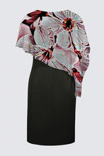 Load image into Gallery viewer, Floral Embosses: Pictorial Cherry Blossoms 01-03 Designer Joni Cape Dress