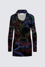 Load image into Gallery viewer, Floral Embosses: Roses 01-01 Designer Mia Sweater Knit Tunic