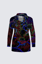 Load image into Gallery viewer, Floral Embosses: Roses 01-01 Designer Plus Size Mia Sweater Knit Tunic