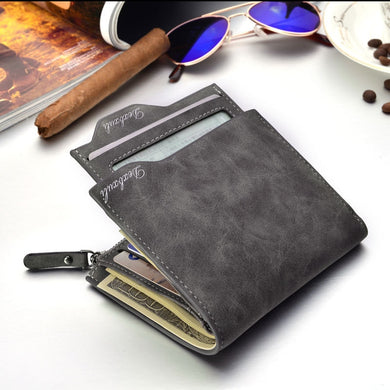 Soft Leather Male Wallet with removable card slots