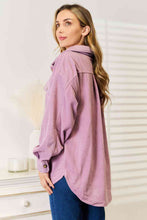 Load image into Gallery viewer, Heimish Cozy Girl Lavender Color Shacket