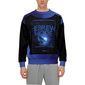 Hebrew Mode - On 01-06 Men’s Designer Relaxed Fit Front Patch Sweatshirt