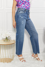 Load image into Gallery viewer, Cropped Raw Hem Wide Leg Lady Jeans