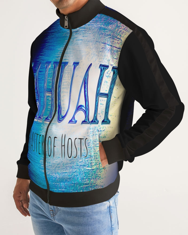 Yahuah-Master of Hosts 01-01 Men's Designer Stripe Sleeve Track Jacket