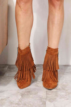Load image into Gallery viewer, Legend Tassel Wedge Heel Chelsea Boots (Ochre Color)