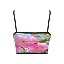 Load image into Gallery viewer, TRP Floral Print 02 Designer Spaghetti Strap Crop Top