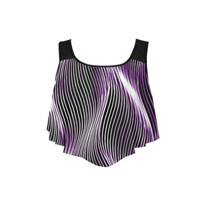 TRP Twisted Patterns 04: Weaved Metal Waves 01-01 Designer Flounce Bikini Top