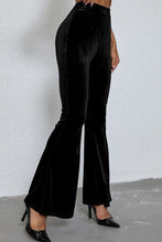 Load image into Gallery viewer, Black High Waist Flare Pants