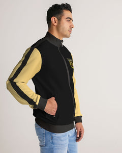 A-Team 01 Gold Men's Designer Stripe Sleeve Track Jacket